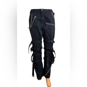 Black dead threads emo pants